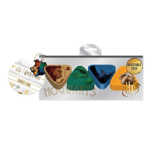 Harry Potter Intricate Houses Eraser Set (Pack of 4)