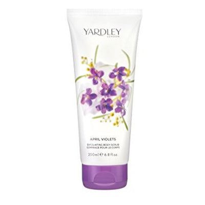 Superdrug Yardley April Violets Eksfolierende Kroppsskrubb 200ml- Kjøp online hos McGrocer