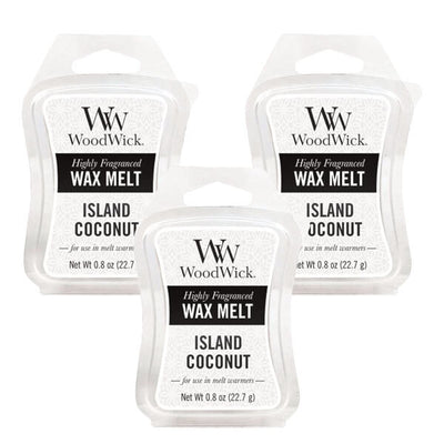 Superdrug Woodwick Wax Melt Island Coconut 22.7g - Pack of 3- Buy online at McGrocer