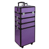 Livingandhome 4 in 1 Professional Makeup Train Case