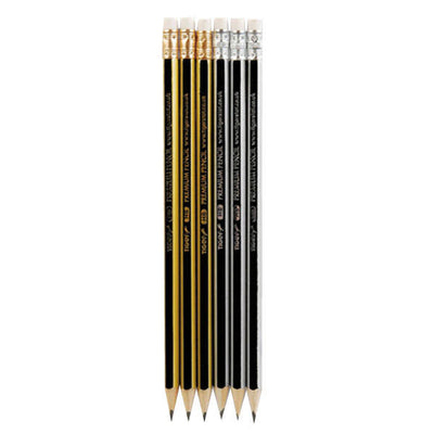 Tiger Stationery Premium HB Bleistift mit Radiergummi (1 Packung mit 72 Stück)