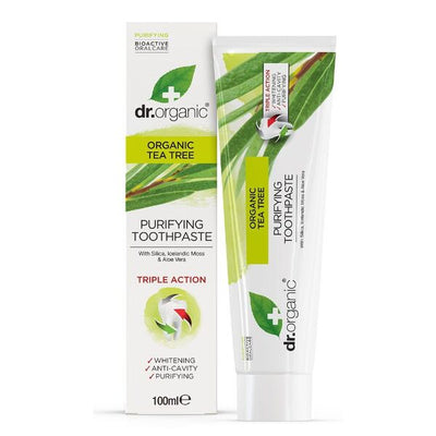 Superdrug Dr Organic Tea Tree Toothpaste 100ml- Buy online at McGrocer