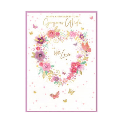 Superdrug Simon Elvin Carte d'anniversaire « To My Gorgeous Wife » (Lot de 6) - Acheter en ligne sur McGrocer