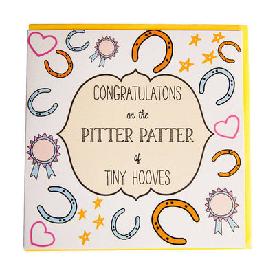 Carte Gubblecote Pitter Patter Hooves Félicitations