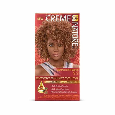 Superdrug Creme of Nature Exotic Shine Hair Colour 9.2 Lt Caramel Brwn- Buy online at McGrocer
