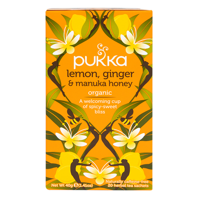 Holland & Barrett Thé biologique aux agrumes, au gingembre et au miel de Manuka, 20 sachets de thé - Acheter en ligne sur McGrocer