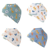 Ziggle Bandana Dribble Bibs Set - Savanna Animals