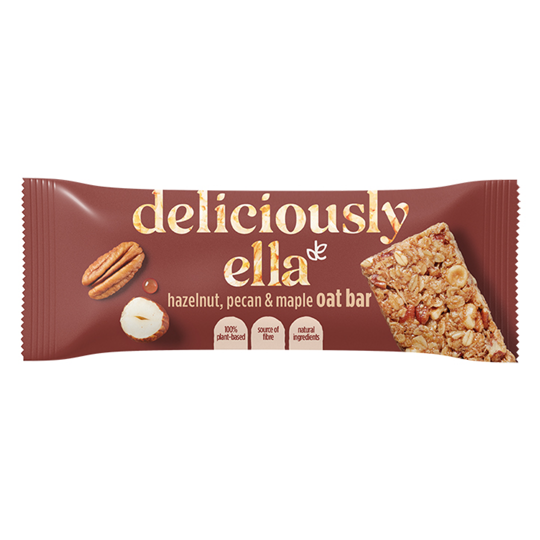 Deliciously Ella Haselnuss-Pekannuss-Ahorn-Haferriegel 50g