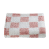 Livingandhome Cozy Soft Plaid Flannel Blanket Middle