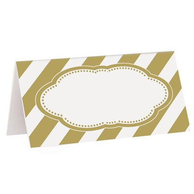 Superdrug Unique Party Striped Place Cards (Pack of 16)- Buy online at McGrocer