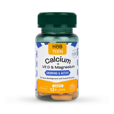 Holland & Barrett Teens Growing Active Calcium Vitamin D Magnesium 30 Tabletten