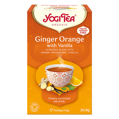 Holland & Barrett Ingefæroransje og Vanilje Ayurvedisk Urtete 17 Teposer- Kjøp online hos McGrocer