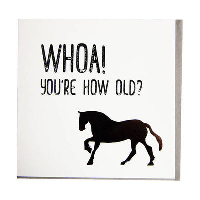 Superdrug Gubblecote Whoa! You`re How Old Foiled Birthday Card- Buy online at McGrocer