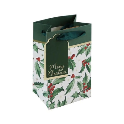 Eurowrap Sac Cadeau Parfum Noël Houx (Pack de 12)