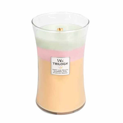 Superdrug Woodwick Large Trilogy Summer Sweets Candle 21.5oz- Buy online at McGrocer