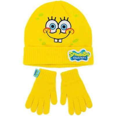 Superdrug SpongeBob SquarePants Kids Knitted Hat And Gloves Set- Buy online at McGrocer
