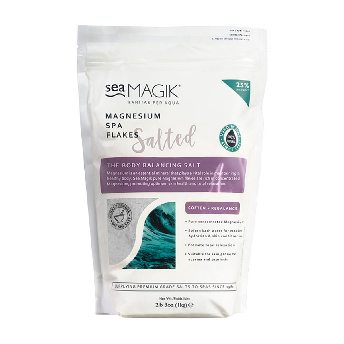 Pure Magnesium Chloride Spa Bath Flakes 1kg