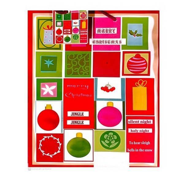 Sac cadeau Joyeux Noël Jingle Jingle