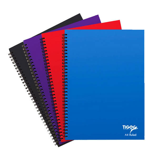 Tiger Stationery Ring Bound Notebooks (A4)