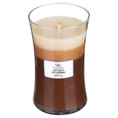 Superdrug Woodwick Large Trilogy Café Sweets Candle 609.5g- Buy online at McGrocer