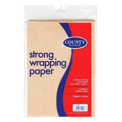 County Stationery Gavepapir (36 Pakker Med 2 Ark)