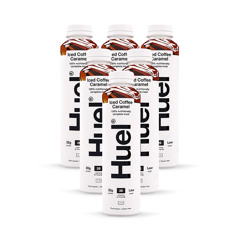 Huel 100 Nutritionally Complete Meal Iced Coffee Caramel 6 x 500ml