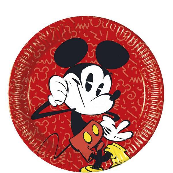 Disney Paper Mickey Mouse Party Plates (Pack of 8)