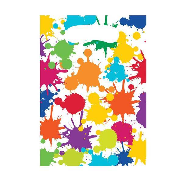 Kreative Party-Kunst Paintball Plastik Partytaschen (8er-Pack)