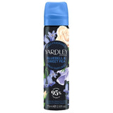 Yardley Bluebell and Sweetpea Body Spray Floral Mist for Women 75ml