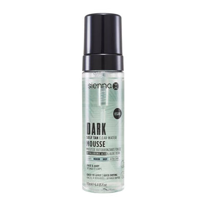 Superdrug Sienna X Dark Self Tan Clear Water Mousse 190ml Medium-Dark- Buy online at McGrocer