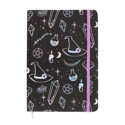 Superdrug Something Different Crystal Witch Print A5 Notebook- Buy online at McGrocer