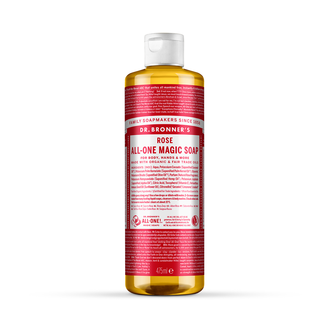 Organic Rose-Scented Concentrated Liquid Soap 475ml