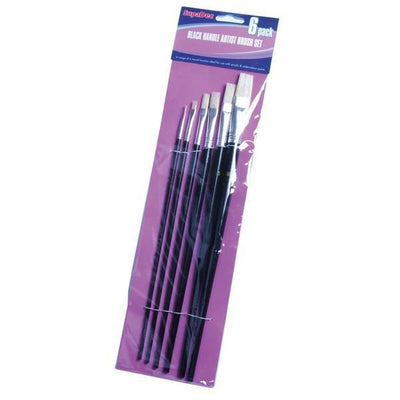 Set de pinceaux d'artiste SupaDec à manche (lot de 6) Superdrug - Acheter en ligne sur McGrocer