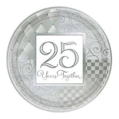 Superdrug Amscan Together 25. Jubiläumspartyteller (8er-Pack) - Online bei McGrocer kaufen