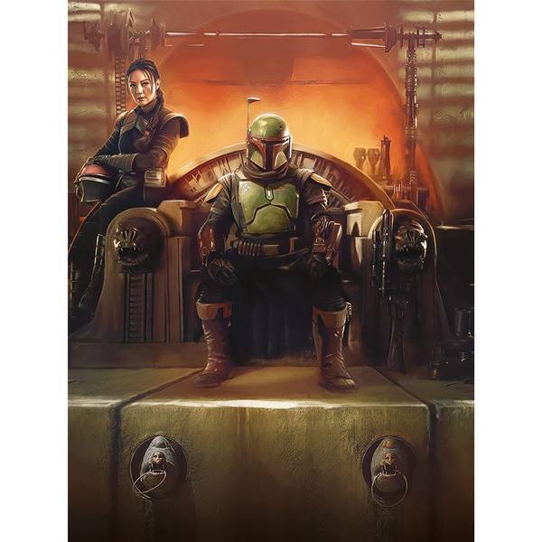 Star Wars The Book Of Boba Fett New Boss Framed Canvas Print