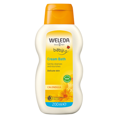 Mild ringblomst og mandelolje babykrembad 200 ml