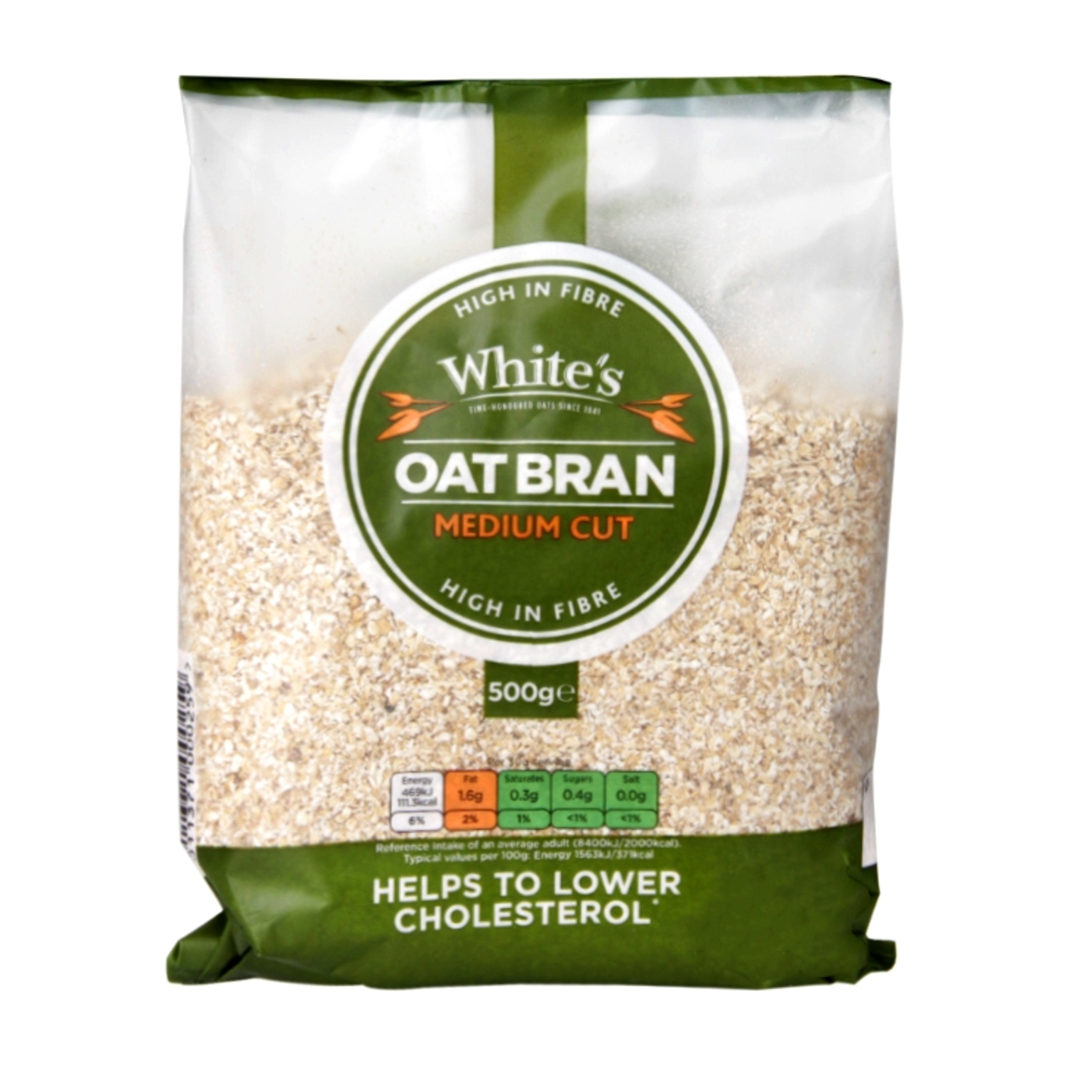 Whites Oat Bran Extra Fine 500g - Medium