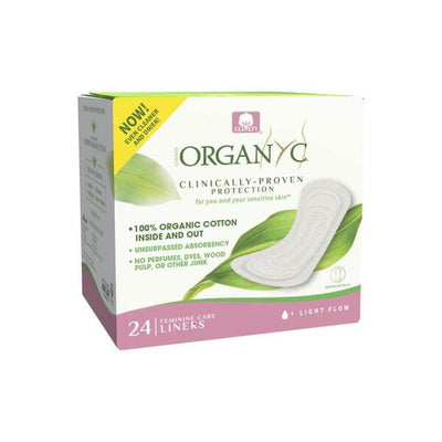 Organyc Slipeinlagen gefaltet Light Flow 24 Stück