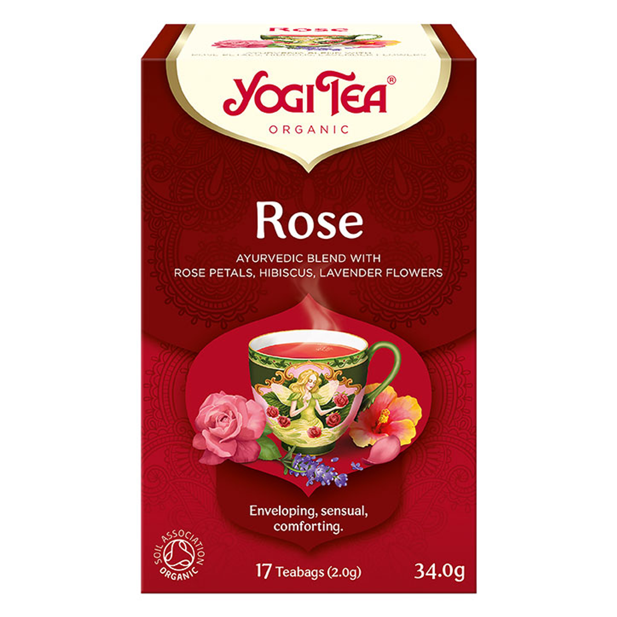 Bio Rose und Hibiskus Ayurvedischer Kräutertee 17 Teebeutel