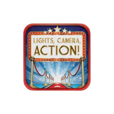 Creative Party Hollywood Light Einwegteller (8er-Pack)