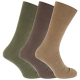Mens Big Foot Non Elastic Diabetic Socks (3 Pair) (UK 11-14)