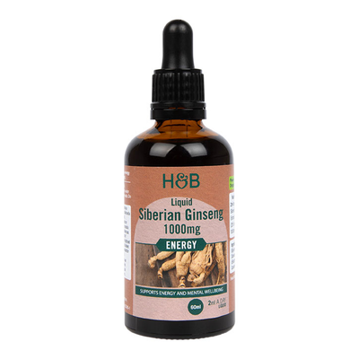 Sibirischer Ginseng 1000 mg flüssiges Nahrungsergänzungsmittel 60 ml