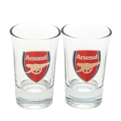 طقم كؤوس شوت Arsenal FC (عبوة من قطعتين)