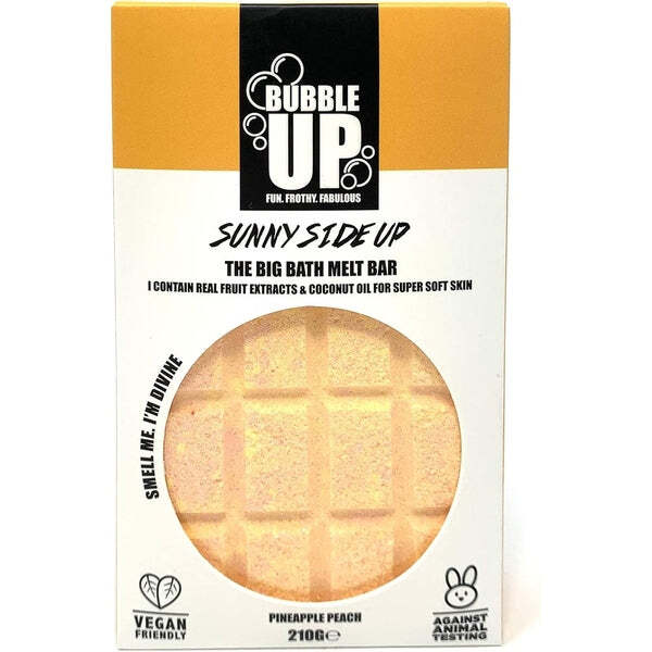 Bubble Up Bath Oil Melt Soap Bar 210g - Pineapple & Peach
