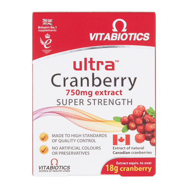 High Strength Cranberry Extract 750mg 30 Tablets
