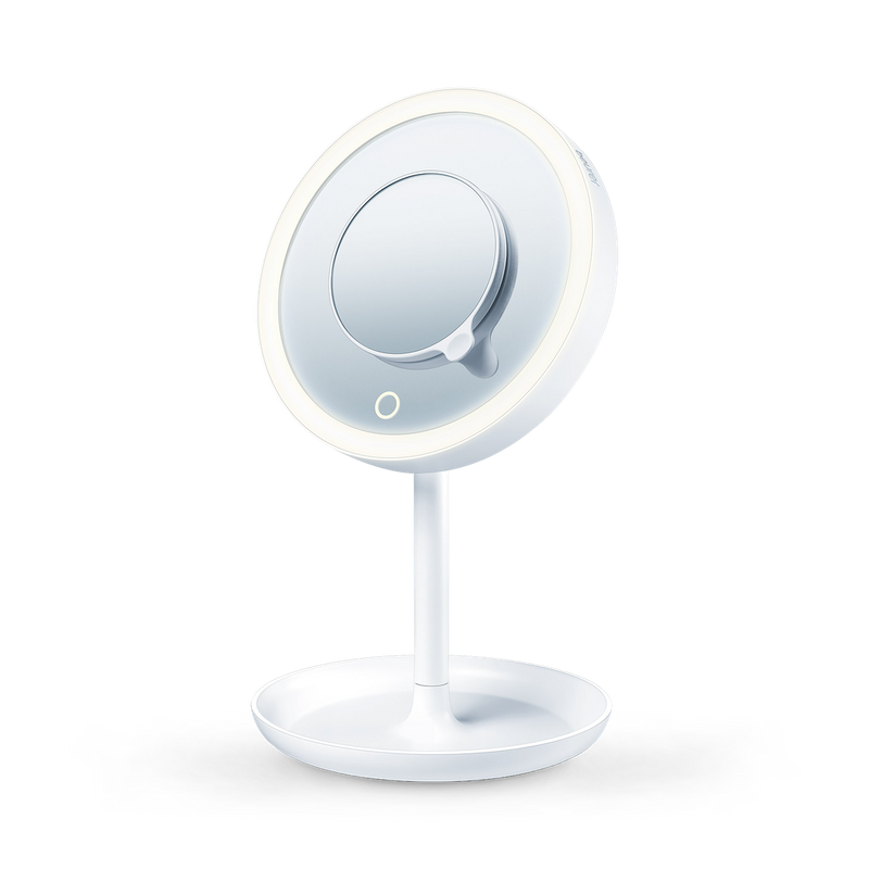 Miroir de courtoisie lumineux avec plateau de rangement Beurer BS45