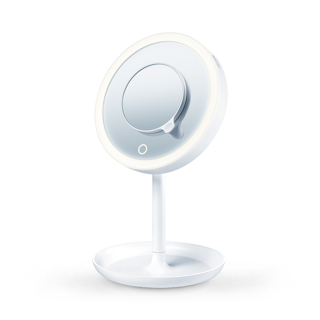 Miroir de courtoisie lumineux avec plateau de rangement Beurer BS45