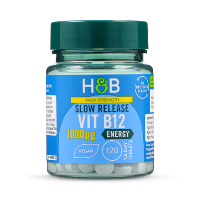 Holland & Barrett Holland & Barrett High Strength Slow Release Vitamin B12 1000ug 120 Tablets- Buy online at McGrocer