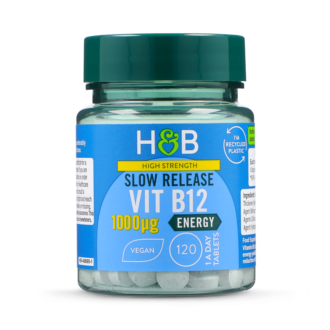 Holland Barrett High Strength Slow Release Vitamin B12 1000ug 120 Tablets