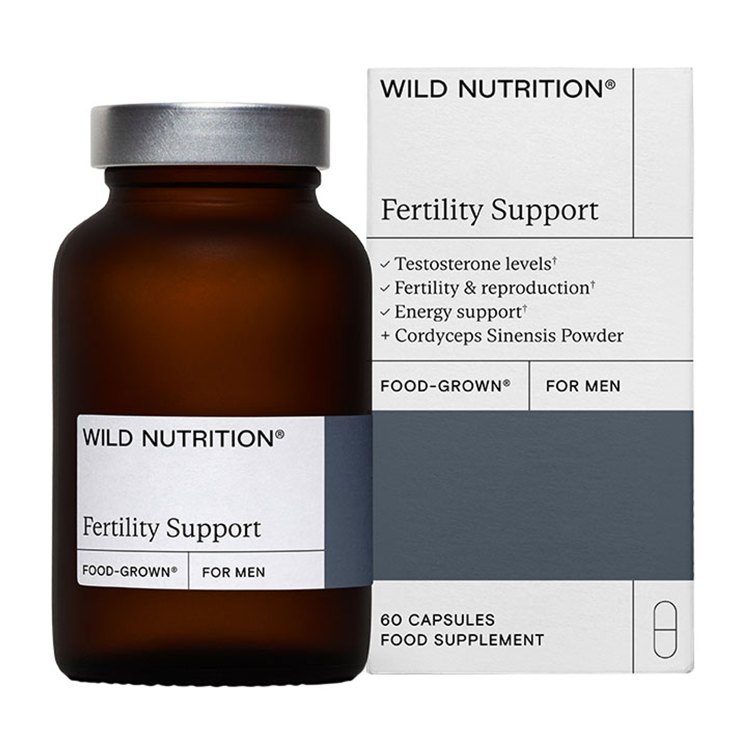 Food-Grown Fertility Support for Men 60 Capsules